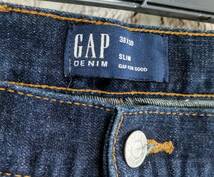 ★送料無料★ GAP スリムデニム パンツ ギャップ ジーンズ インディゴ 38×30_画像3