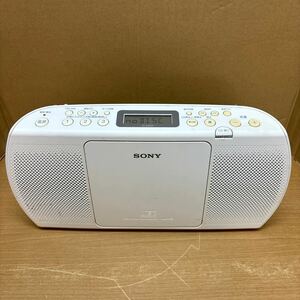 TA-675*80 size * SONY Sony personal audio system radio ZS-E20CP operation goods! CD player White