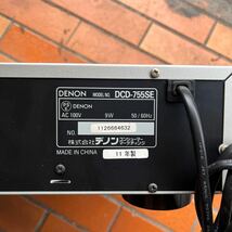 M-1205★100サイズ DENON デノン CDプレーヤー DCD-755SE リモコン付 通電確認済 ジャンク_画像8