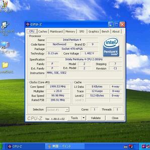 ソケット478 Northwood Pentium4 2GHz 2GHZ/512/400 2500/71011の画像5