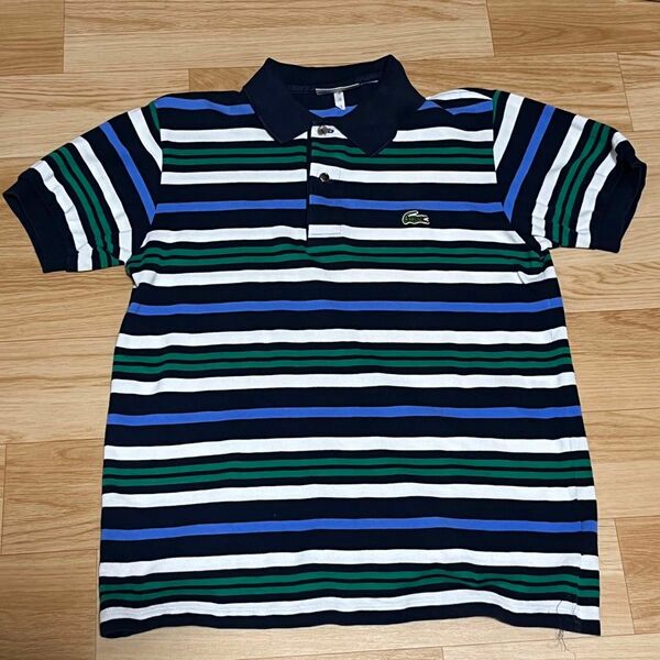 CHEMISE LACOSTE ラコステ 半袖 ポロシャツ ボーダー M