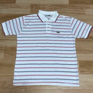 CHEMISE LACOSTE ラコステ 半袖 ポロシャツ ボーダー L