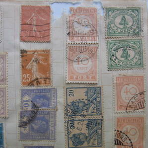 32■外国切手 「古い外国切手」 使用済み中心 台紙に貼付 オランダ・フランス・英国・ドイツなどの画像4