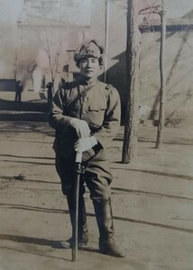 古写真 1枚 / 陸軍 / 日本軍 / 軍隊 / 軍装 / 軍人 / 日本兵 / 軍刀 / 軍服 / 大日本帝国陸軍 / 戦前 / 昭和 / 戦中 / 日中戦争 / 満州 017