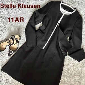 【美品】Stella Klausen ステラクラウセン フォーマルスーツ セレモニースーツ ワンピーススーツ 11AR