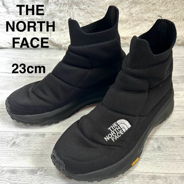 【美品】THE NORTH FACE ザノースフェイス シェルター ニット レディース ブーツ 軽量 防滑 23cm