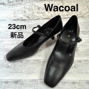 【新品】Wacoal ワコール ストラップパンプス リクルートパンプス ブラック 23