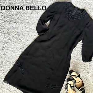 【美品】DONNA BELLO ドンナベロ ワンピース フォーマルワンピース 7分袖 7AP 日本製