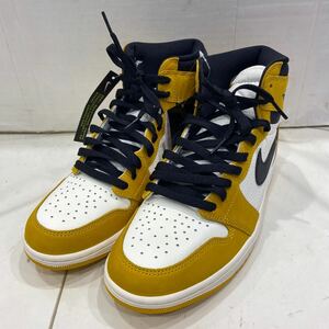 【NIKE ナイキ 】DZ5485-701 Air Jordan 1 Retro High OG ハイカットスニーカー 28.0cm イエロー レザー 2404oki h