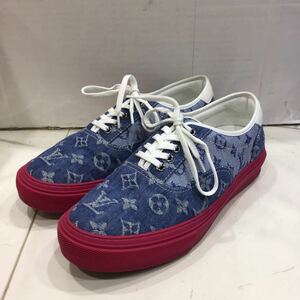 【LOUIS VUITTON ルイヴィトン】MS0418 ローカットスニーカー UK7.5 インディゴ デニム トロカデロ 2404oki h