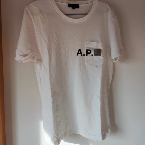 A.P.C. × carhartt コラボ 半袖Tシャツ　サイズS　3CD064-24829H