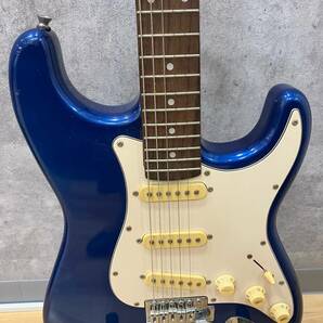 #5019  【現状品】 PHOTO GENIC フォトジェニック エレキギター 青 ギタースタンド ソフトケース付の画像3