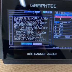 【中古品】グラフテック データロガー midi LOGGER GL240 IT0WVG160WPCの画像6