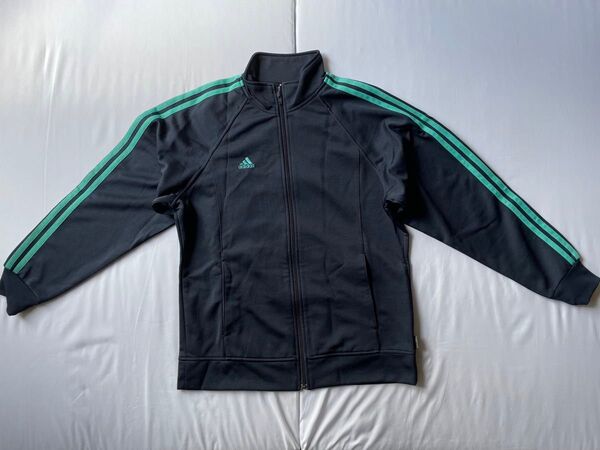 美品 ジャージ ジップアップ スポーツ ジャケット ネイビー スポーツウェア トレーニングウェア レディース アディダス 薄手