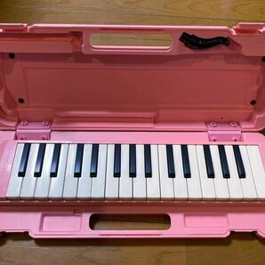 【中古美品】鍵盤ハーモニカ YAMAHA P-32D ピンク ヤマハ の画像1