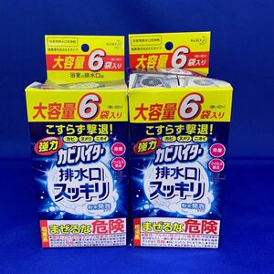 C1120 強力カビハイター 排水口スッキリ 粉末発泡タイプ 大容量 40g×6袋入　2箱　浴室の排水口用