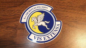 【USAF】VIS EXTENSA 6th ARS米空軍トラビス基地カリフォルニアタンカーKC-10エクステンダーAMC米空軍空中給油輸送部隊 ステッカーデカール
