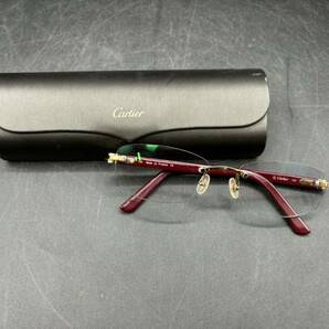 ■美品■Cartier/カルティエ■度入■眼鏡/メガネ■135■ケース付■フランス製■638...□16■の画像1