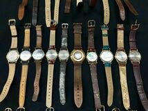 美品 メンズ ゴールドカラー 腕時計 30点 個 セット 大量 SEIKO SKAGEN ALBA Daniel Wellington 等 まとめ売り ジャンク品 クォーツ H82_画像9