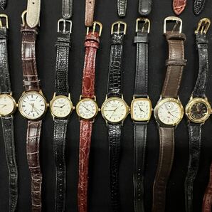 美品 レディース ゴールドカラー 腕時計 30点 個 セット 大量 SEIKO CITIZEN BUREN CARAVELLE CASIO 等 まとめ売り ジャンク品クォーツH104の画像8