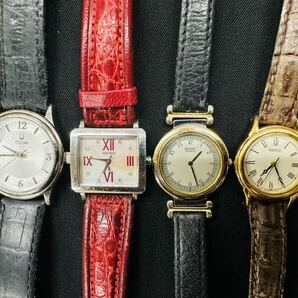 レディース 腕時計 50点 個 セット 大量 BULOVA SEIKO REGUNO CASIO FOSSIL KOOKAI GUESS DKNY 等 まとめ売り ジャンク品クォーツH128の画像3