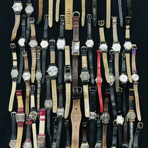 レディース 腕時計 50点 個 セット 大量 BULOVA SEIKO REGUNO CASIO FOSSIL KOOKAI GUESS DKNY 等 まとめ売り ジャンク品クォーツH128の画像10