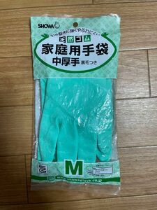 家庭用ゴム手袋裏毛つき 中厚手 Ｍサイズ 