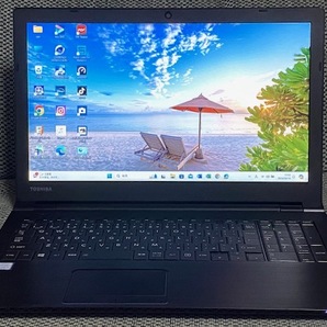 美品!TOSHIBA dynabook B65/DP 第8世代CPU Corei5-8250U @1.60GHz 増設16GB 新品大量SSD512GB Windows11Pro Ｗebカメラ 15.6薄型 office365の画像1