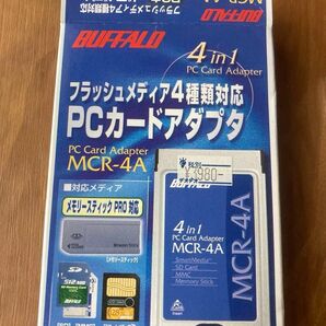 BUFFALO PC Card Adapter 4in1 MCR-4A PCカードアダプター　フラッシュメディア4種対応