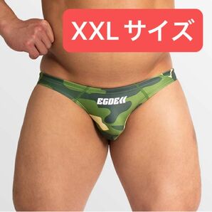 EGDE≪ SQUALL CAMO スーパーローライズ スイムビキニ 競パン XXLサイズ 水着 スイムウェア