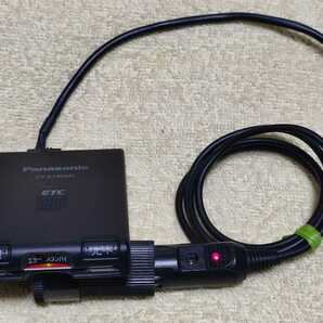 普通自動車セットアップ 小型アンテナ一体型ETC車載機 パナソニックCY-ET809D USBコード + シガープラグコード 2電源で使用可能の画像5