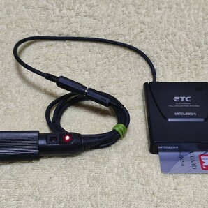 普通自動車セットアップ 超小型一体型ETC車載機 三菱EP-9U5*V（シンプルで故障が少ない） USB昇圧コード + シガープラグコード 二電源の画像7