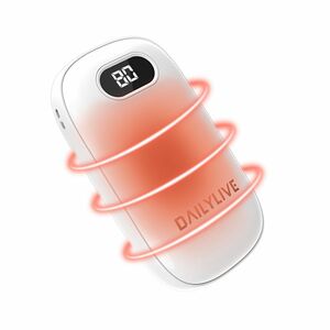 充電式カイロ 充電ハンドウォーマー 1台2役 DAILYLIVE 電気カイロ 50~60℃温度調節 12000mAh容量 LED