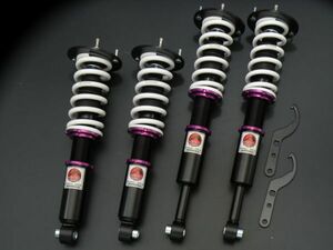 1セット限定 ECR33/R33/ER34/R34 スカイライン 丸型 車高調(サスペンション) ファイコネ ブラックツイン 減衰力25段調整式/フルタップ 新品