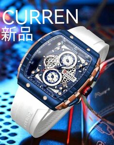 ★■ 新品 CURREN メンズ 腕時計 クロノグラフ