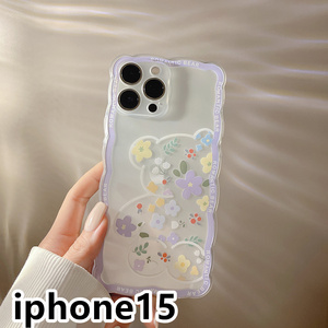 iphone15ケース カーバー TPU 可愛い　お洒落　韓国　　軽量 ケース 耐衝撃 高品質154