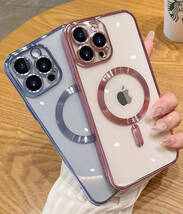 iphone15ケース TPU 軽量 ケース 耐衝撃　無線　磁気 ワイヤレス充電 ブラック _画像2