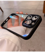 iphone12ケース カーバー レンズ保護付き　透明　お洒落　韓国　軽量 ケース 耐衝撃 高品質 紫130_画像7