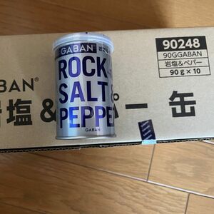 GABAN ソルト ペッパー 缶 岩塩 調味料 箱売り