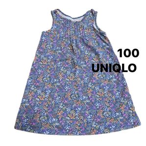 UNIQLO エアリズム ワンピース ノースリーブ 花柄