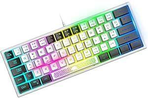 LexonTech x ZIYOU LANG K61ゲーミングキーボードLEDバックライトRGB 60% 62キー 静音 コンパク