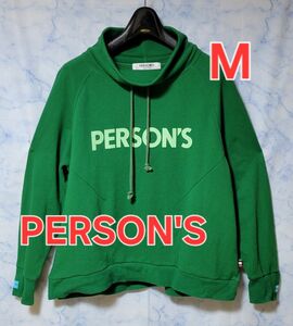 【パーソンズ】【PERSON'S】Mサイズ　長袖トップス　トレーナー　Tシャツ　 ロゴ プルオーバー