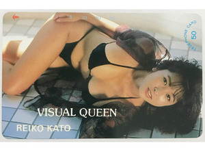 Sその他◇かとうれいこ VISUAL QUEEN グラビア テレカ 1枚 未使用◇G52