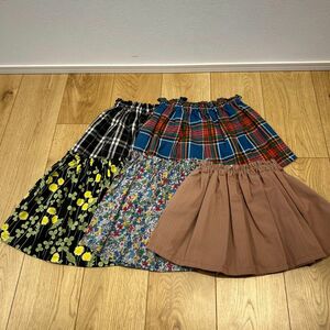 おまとめ　80〜90センチ　キッズ　ハンドメイドスカート ギャザースカート 