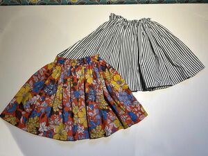 おまとめ　120センチ　キッズ　ハンドメイド　スカート ギャザースカート 