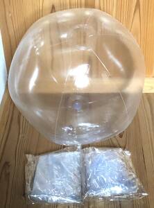  beach ball transparent 50cm 2 piece 