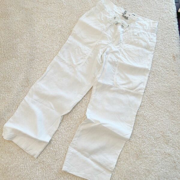 パンツ　ズボン　長ズボン　カーゴ　ヴェルサーチ　Versace 白　ホワイトパンツ　カーゴ　ワイド　オーバーサイズ