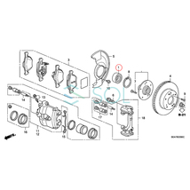 ホンダ ステップワゴン スパーダ(RK5 RK6 RK7) シビック 4D(FD2) フロント ハブベアリング 左右共通 44300-SDA-A51 出荷締切18時_画像2