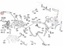 ベンツ R230 トランクダンパー(トランクショック) 左右共通 SL350 SL500 SL550 SL600 SL55 SL65 2307500036 出荷締切18時_画像2