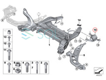 BMW F44 F45 F46 フロント コントロールアームブッシュ 左右セット 218i 218d 218dX 220i 225iX 225xe M235ix 31126874341 31126874342_画像2